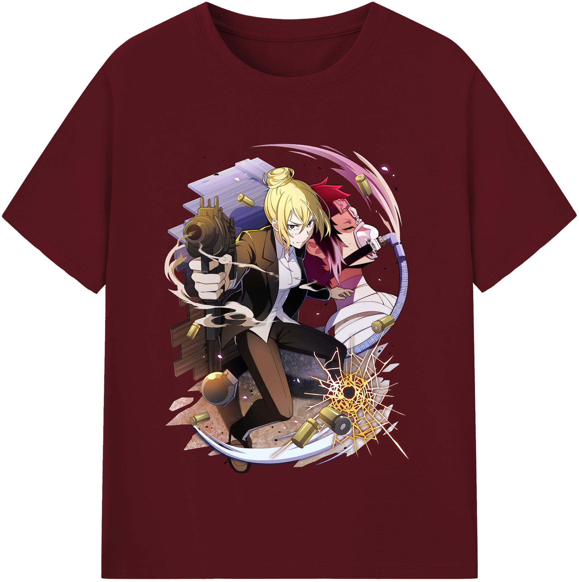 （画像用） 文豪ストレイドッグス Bungo Stray Dogs 綿100％半袖Tシャツ（フロントプリント）